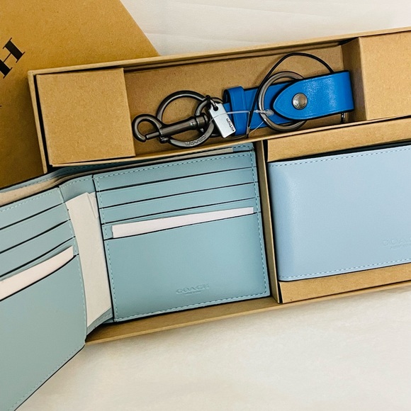 NWT Coach Men’s 3 in-1 Wallet boxed Gift set - Picture 3 of 9